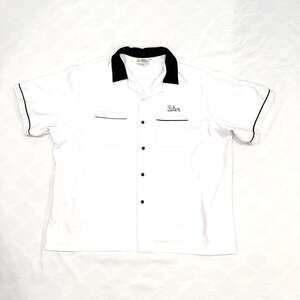 Vintage Cruisin USA "Peter" Retro Starburst White Button Down Bowling Shirt
